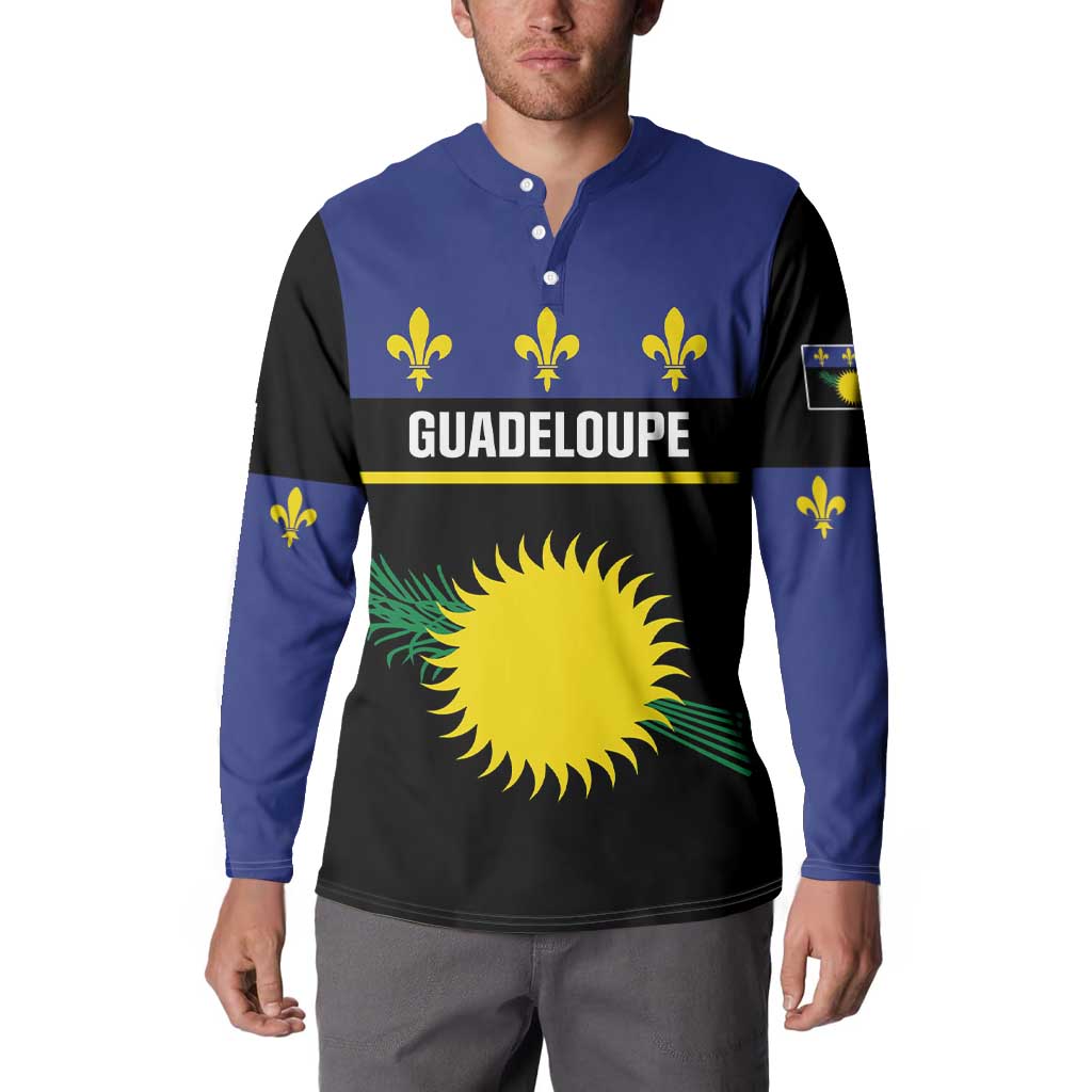 Guadeloupe Button Sweatshirt Rejyon Gwadloup Black Version