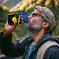 Guadeloupe 4 in 1 Can Cooler Tumbler Rejyon Gwadloup Black Version