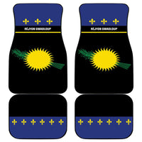 Guadeloupe Car Mats Rejyon Gwadloup Black Version