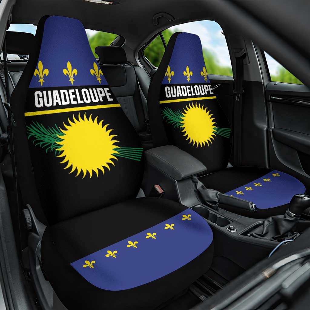Guadeloupe Car Seat Cover Rejyon Gwadloup Black Version