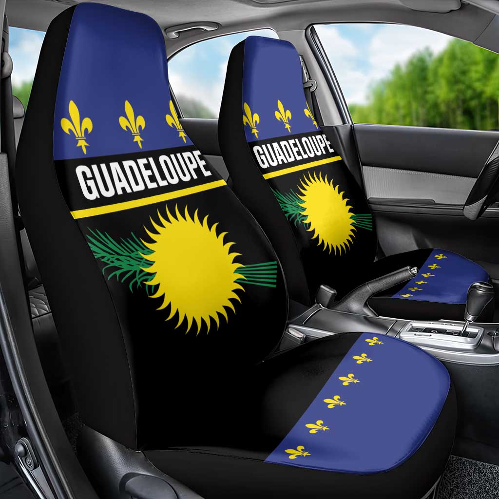 Guadeloupe Car Seat Cover Rejyon Gwadloup Black Version