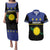 Guadeloupe Couples Matching Puletasi and Hawaiian Shirt Rejyon Gwadloup Black Version