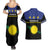 Guadeloupe Couples Matching Summer Maxi Dress and Hawaiian Shirt Rejyon Gwadloup Black Version