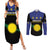 Guadeloupe Couples Matching Summer Maxi Dress and Long Sleeve Button Shirt Rejyon Gwadloup Black Version