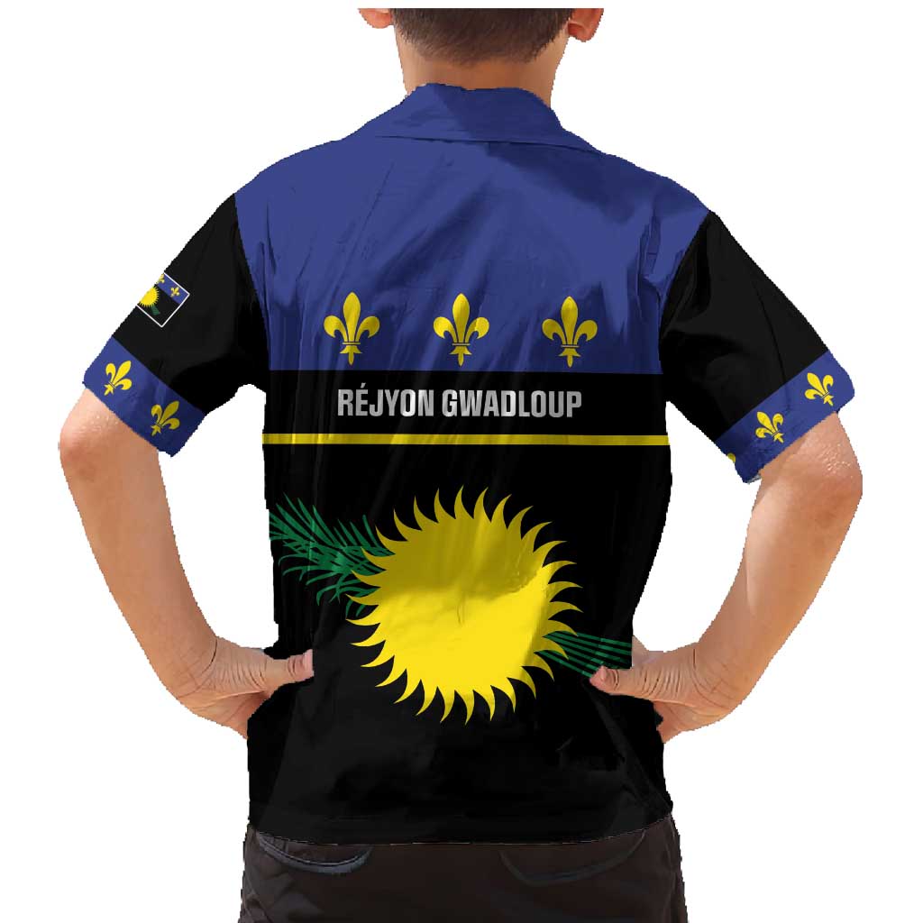 Guadeloupe Family Matching Mermaid Dress and Hawaiian Shirt Rejyon Gwadloup Black Version