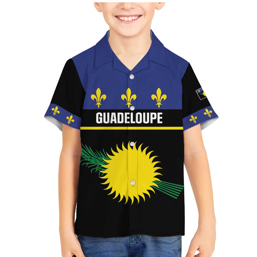 Guadeloupe Family Matching Mermaid Dress and Hawaiian Shirt Rejyon Gwadloup Black Version