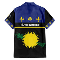 Guadeloupe Family Matching Off The Shoulder Long Sleeve Dress and Hawaiian Shirt Rejyon Gwadloup Black Version