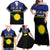 Guadeloupe Family Matching Off Shoulder Maxi Dress and Hawaiian Shirt Rejyon Gwadloup Black Version