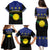 Guadeloupe Family Matching Puletasi and Hawaiian Shirt Rejyon Gwadloup Black Version
