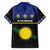 Guadeloupe Family Matching Puletasi and Hawaiian Shirt Rejyon Gwadloup Black Version