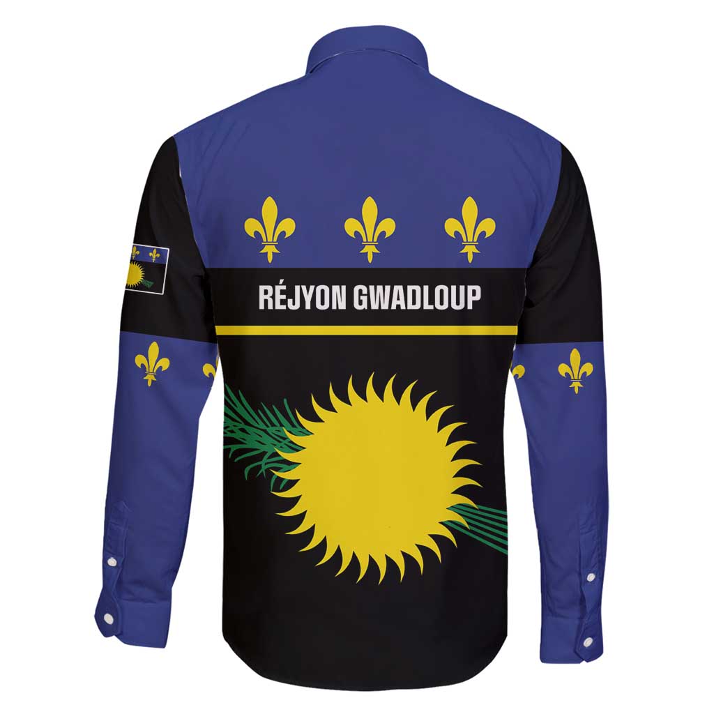 Guadeloupe Family Matching Puletasi and Hawaiian Shirt Rejyon Gwadloup Black Version