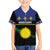 Guadeloupe Family Matching Puletasi and Hawaiian Shirt Rejyon Gwadloup Black Version