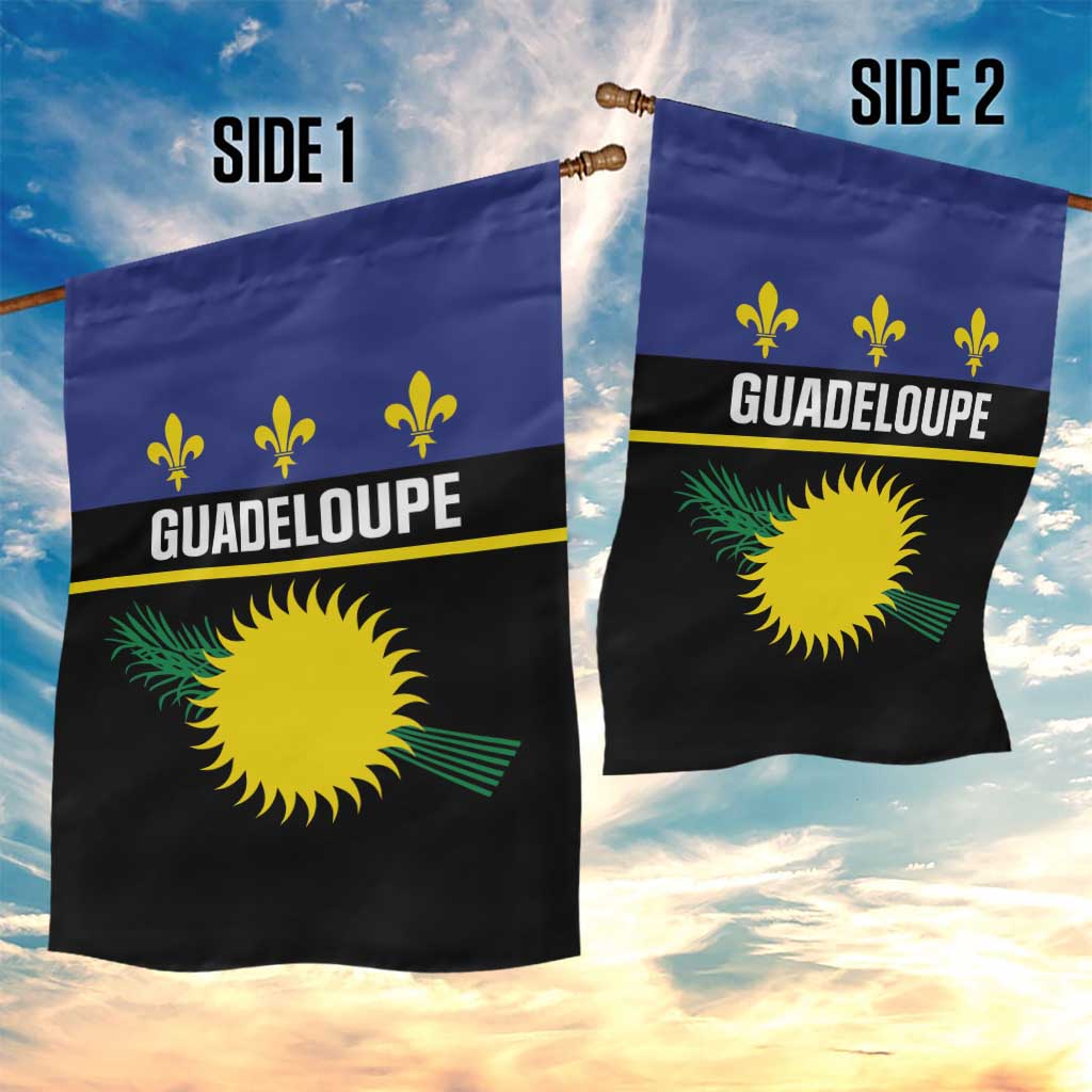 Guadeloupe Garden Flag Rejyon Gwadloup Black Version