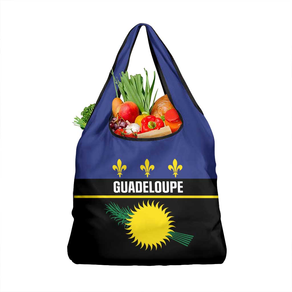 Guadeloupe Grocery Bag Rejyon Gwadloup Black Version