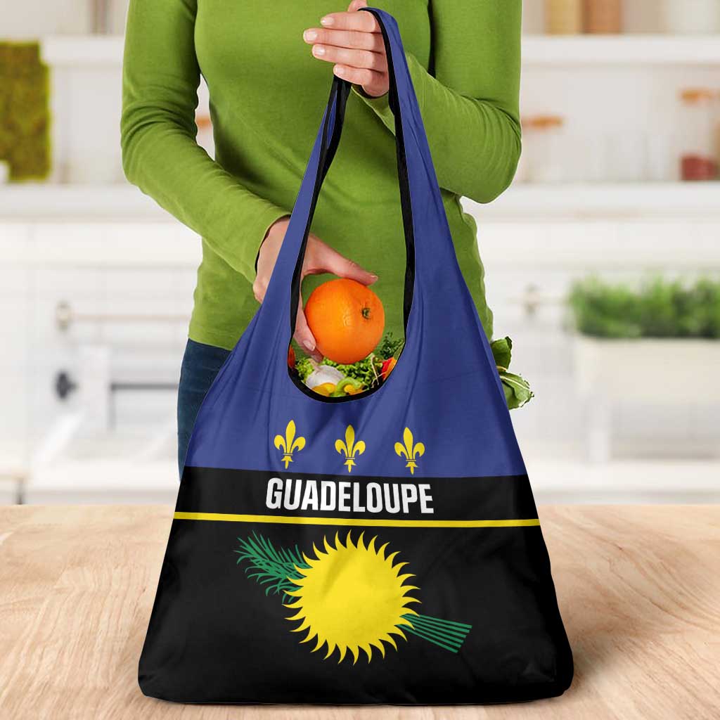 Guadeloupe Grocery Bag Rejyon Gwadloup Black Version