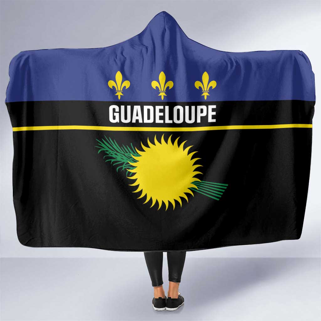 Guadeloupe Hooded Blanket Rejyon Gwadloup Black Version