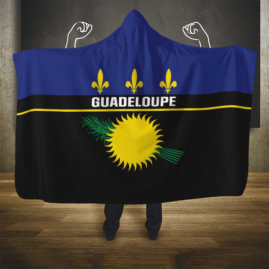 Guadeloupe Hooded Blanket Rejyon Gwadloup Black Version