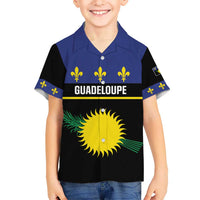 Guadeloupe Kid Hawaiian Shirt Rejyon Gwadloup Black Version