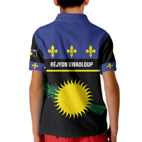 Guadeloupe Kid Polo Shirt Rejyon Gwadloup Black Version