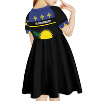 Guadeloupe Kid Short Sleeve Dress Rejyon Gwadloup Black Version