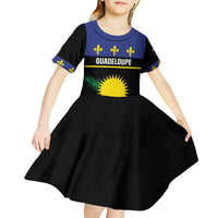 Guadeloupe Kid Short Sleeve Dress Rejyon Gwadloup Black Version