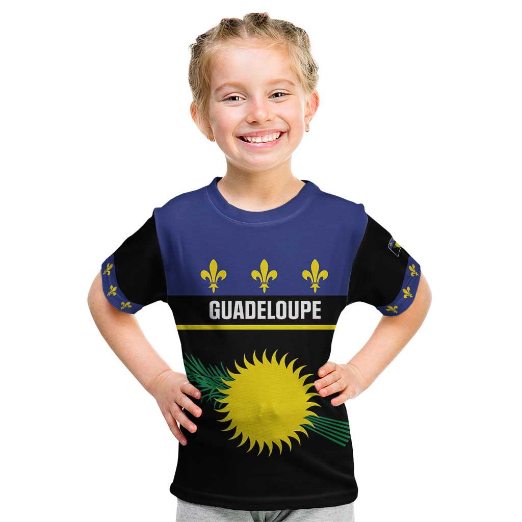 Guadeloupe Kid T Shirt Rejyon Gwadloup Black Version