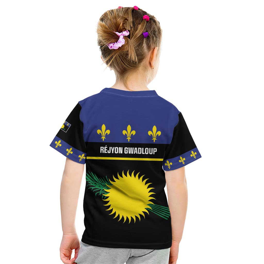 Guadeloupe Kid T Shirt Rejyon Gwadloup Black Version