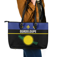 Guadeloupe Leather Tote Bag Rejyon Gwadloup Black Version