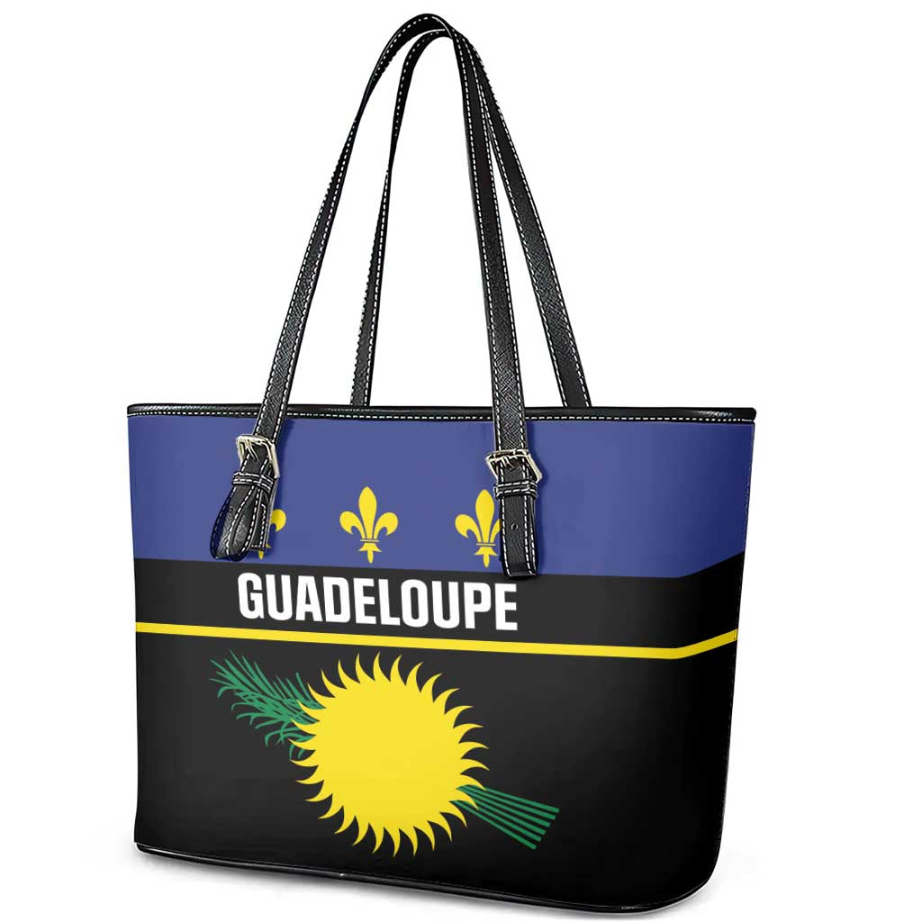 Guadeloupe Leather Tote Bag Rejyon Gwadloup Black Version