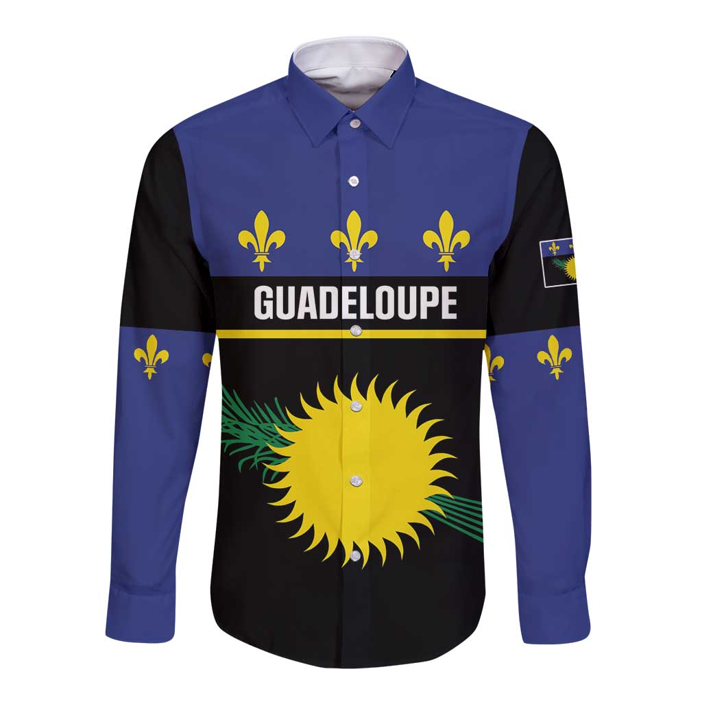 Guadeloupe Long Sleeve Button Shirt Rejyon Gwadloup Black Version
