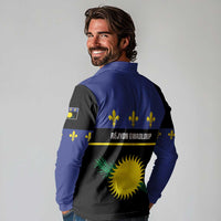Guadeloupe Long Sleeve Polo Shirt Rejyon Gwadloup Black Version