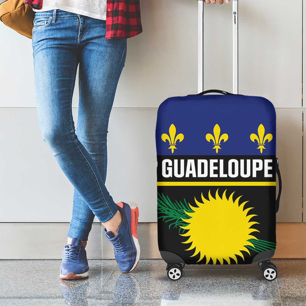Guadeloupe Luggage Cover Rejyon Gwadloup Black Version