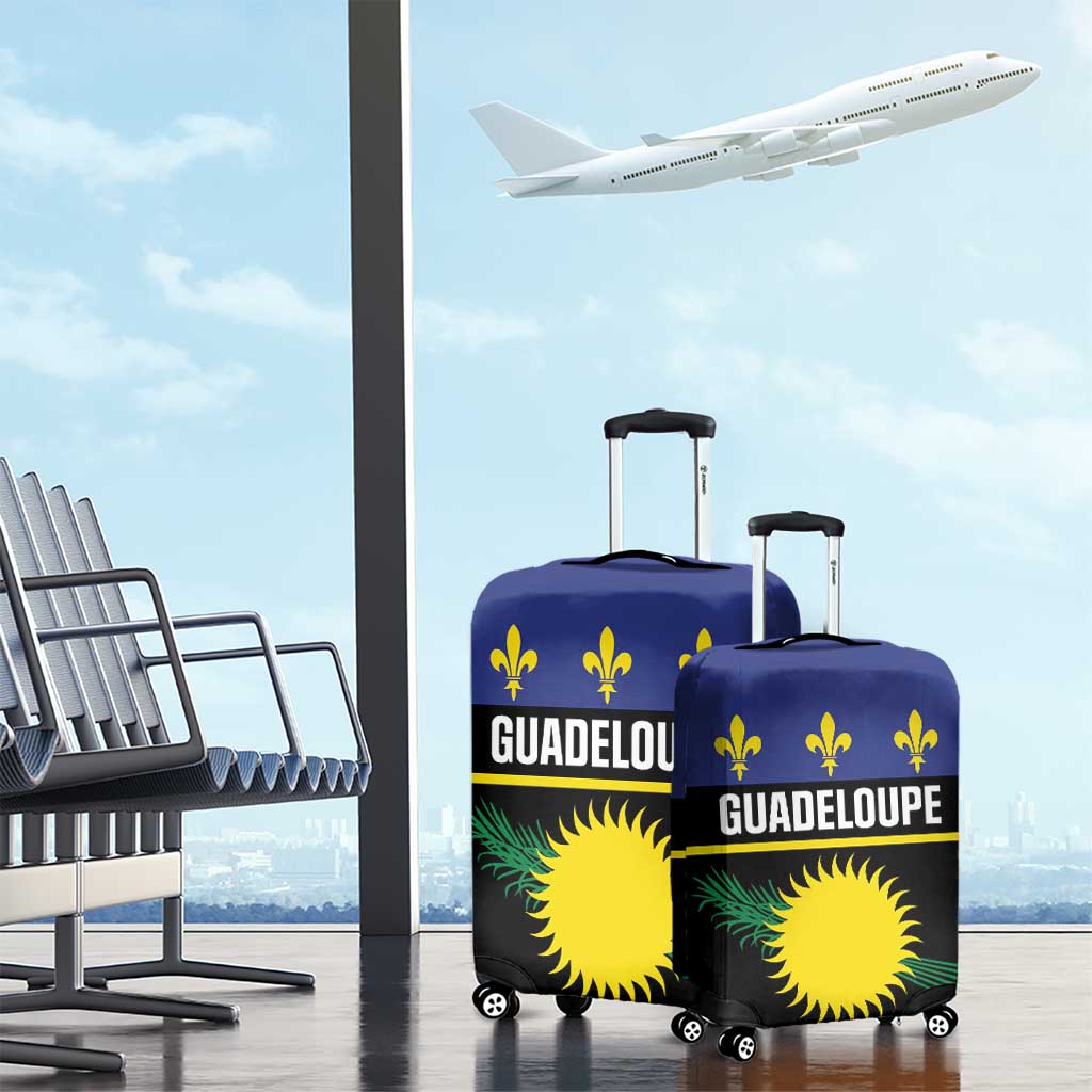 Guadeloupe Luggage Cover Rejyon Gwadloup Black Version