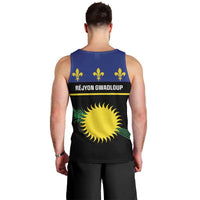 Guadeloupe Men Tank Top Rejyon Gwadloup Black Version