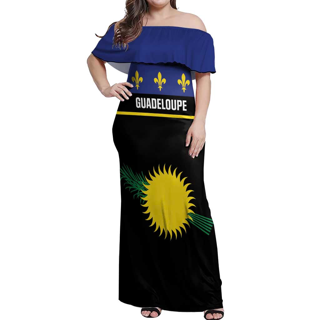 Guadeloupe Off Shoulder Maxi Dress Rejyon Gwadloup Black Version