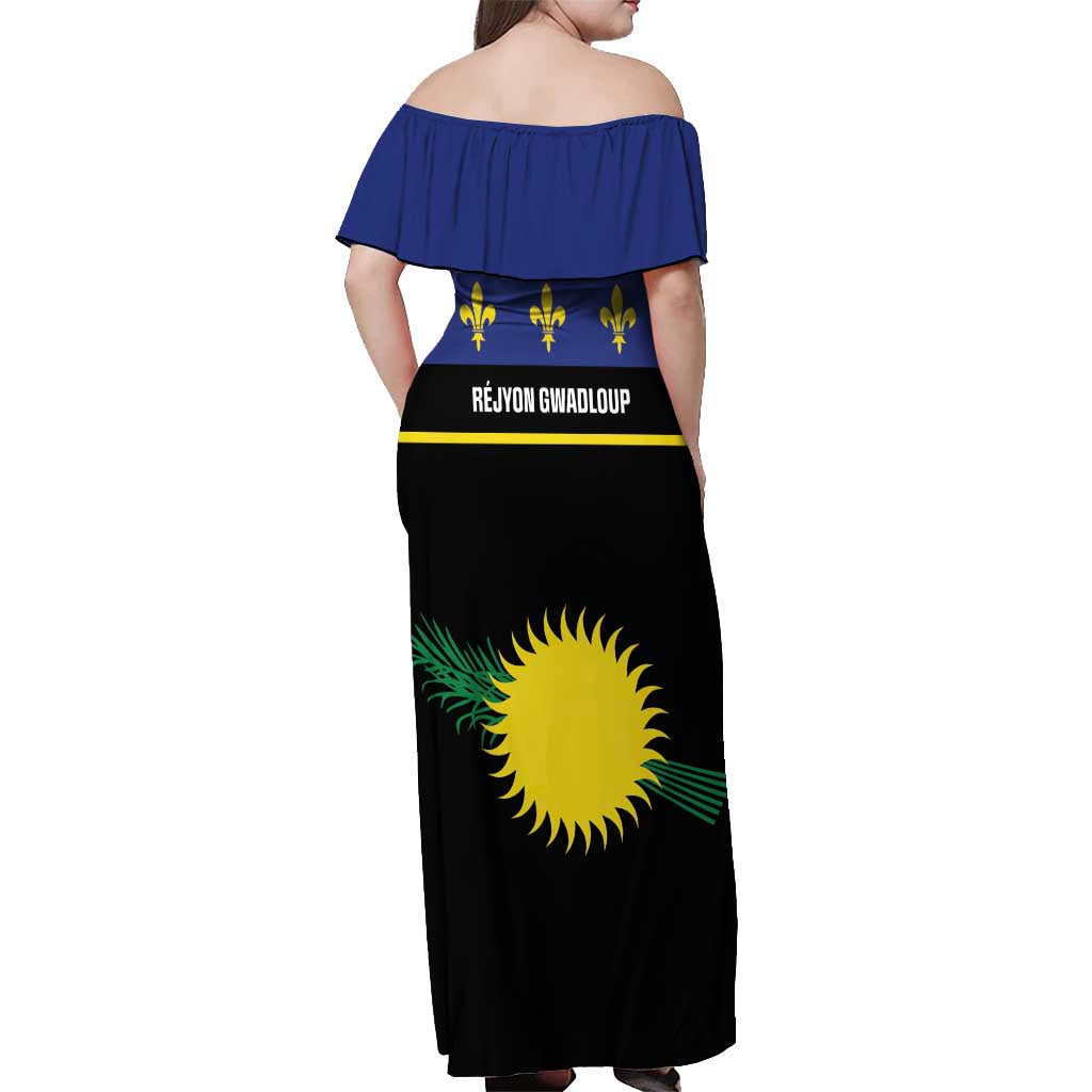 Guadeloupe Off Shoulder Maxi Dress Rejyon Gwadloup Black Version