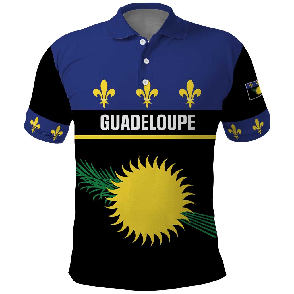 Guadeloupe Polo Shirt Rejyon Gwadloup Black Version