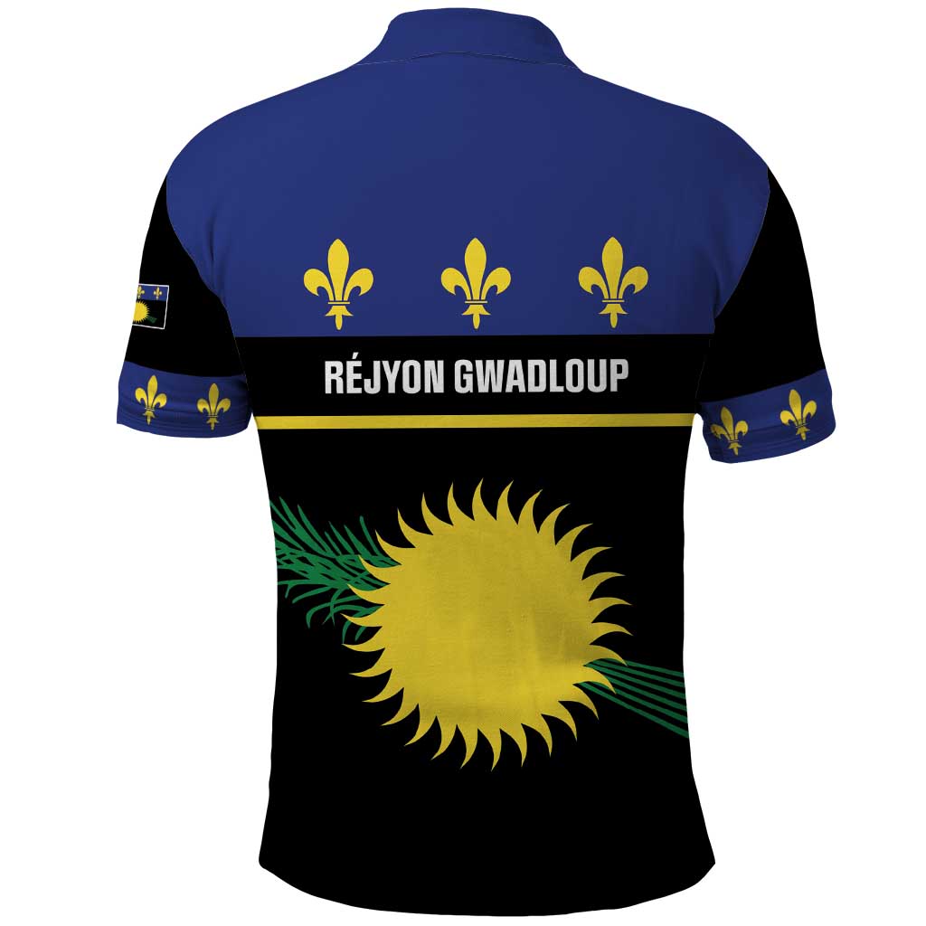 Guadeloupe Polo Shirt Rejyon Gwadloup Black Version