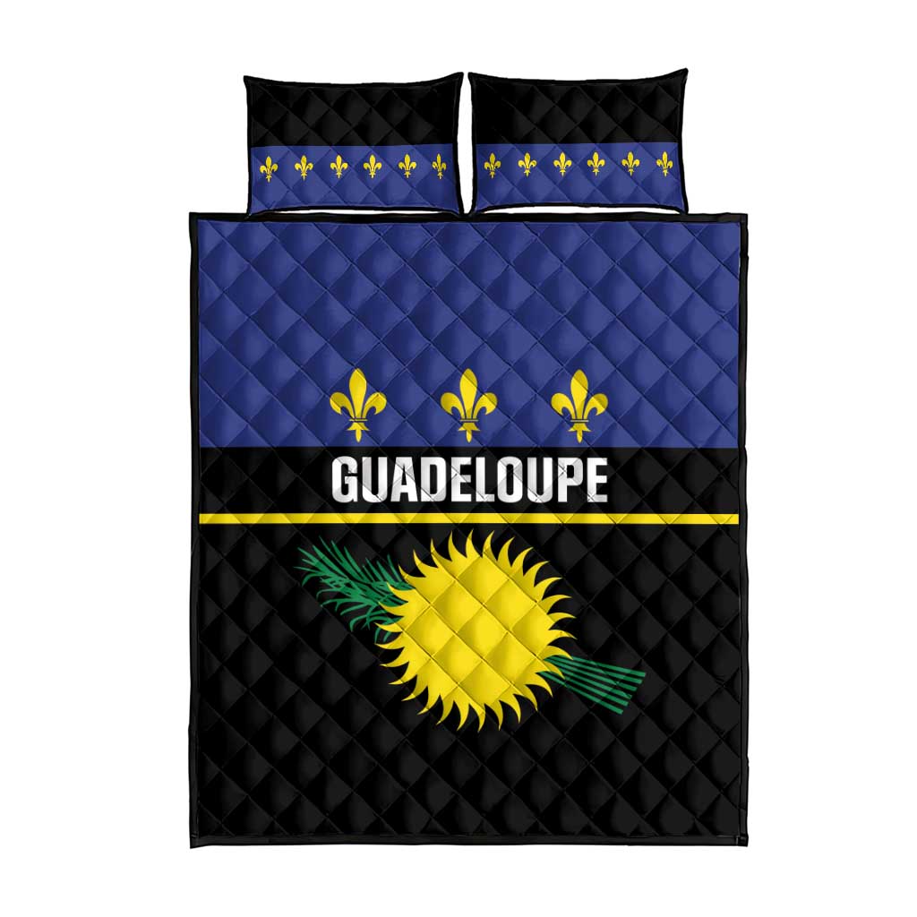 Guadeloupe Quilt Bed Set Rejyon Gwadloup Black Version