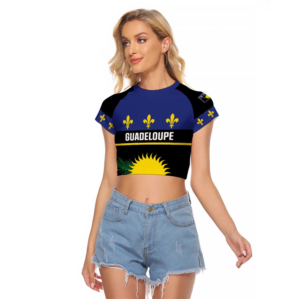Guadeloupe Raglan Cropped T Shirt Rejyon Gwadloup Black Version