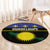 Guadeloupe Round Carpet Rejyon Gwadloup Black Version