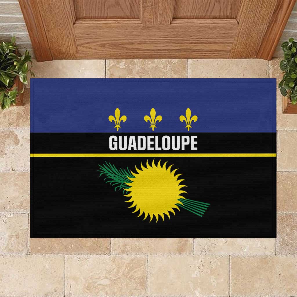 Guadeloupe Rubber Doormat Rejyon Gwadloup Black Version