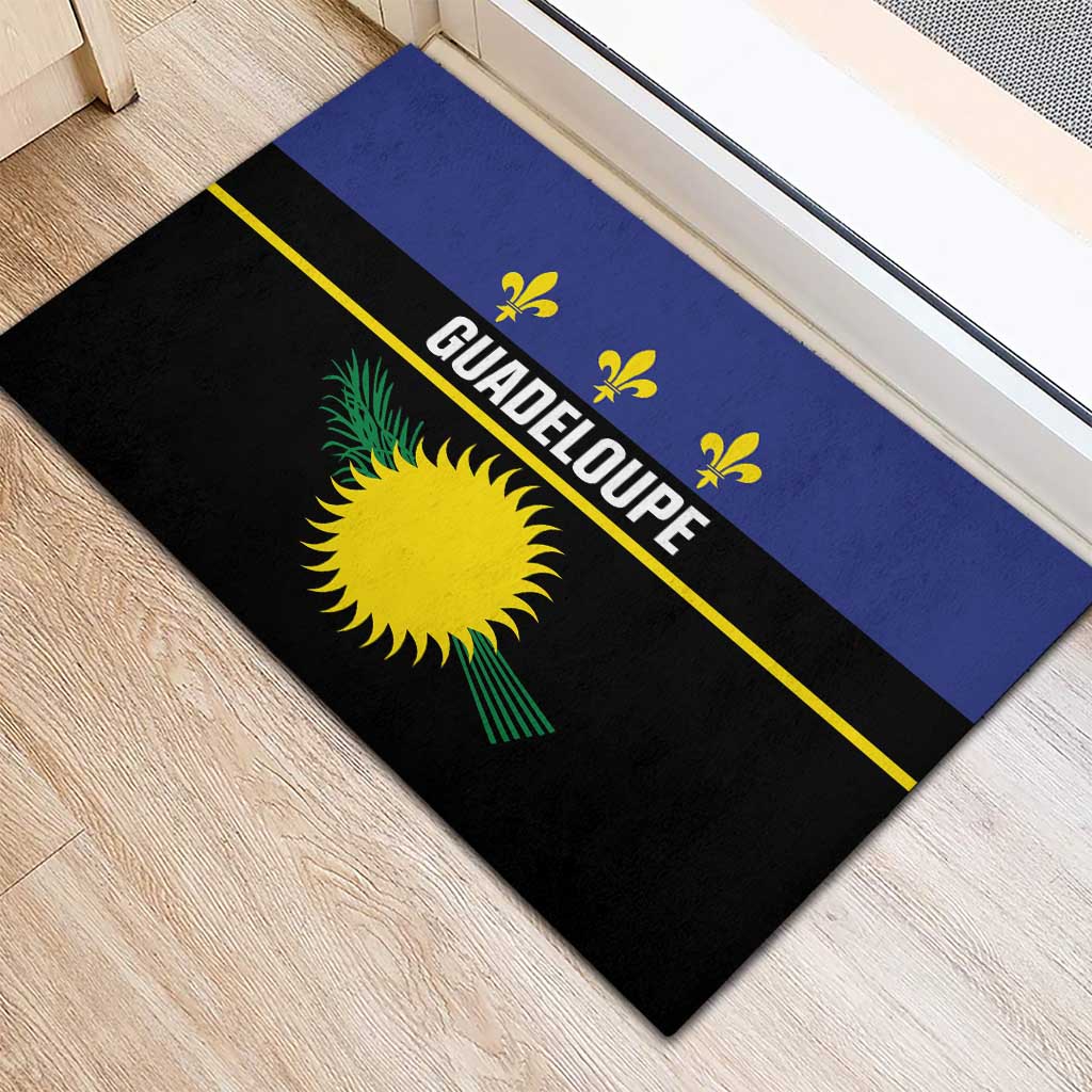 Guadeloupe Rubber Doormat Rejyon Gwadloup Black Version
