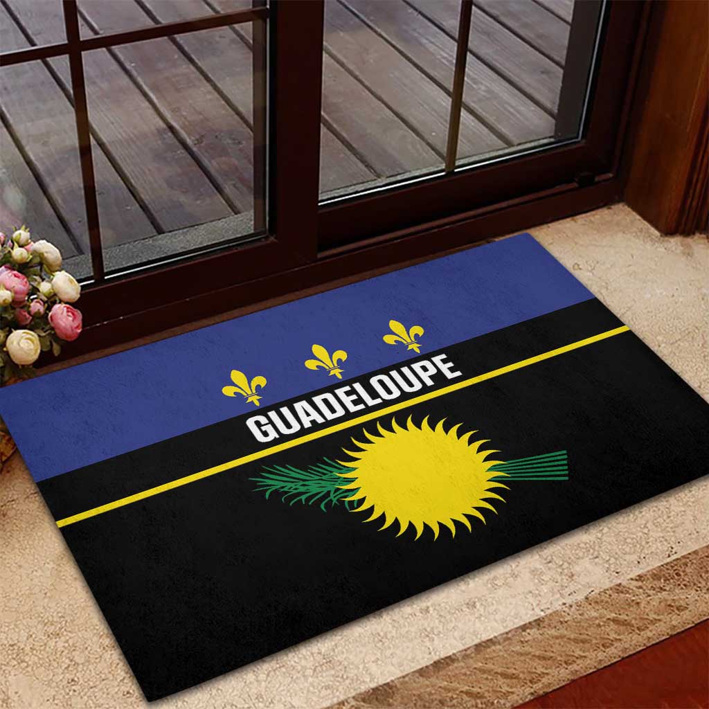 Guadeloupe Rubber Doormat Rejyon Gwadloup Black Version