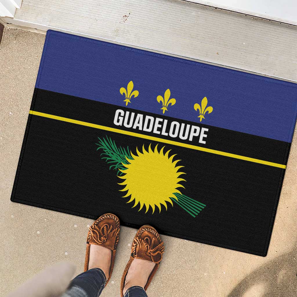 Guadeloupe Rubber Doormat Rejyon Gwadloup Black Version