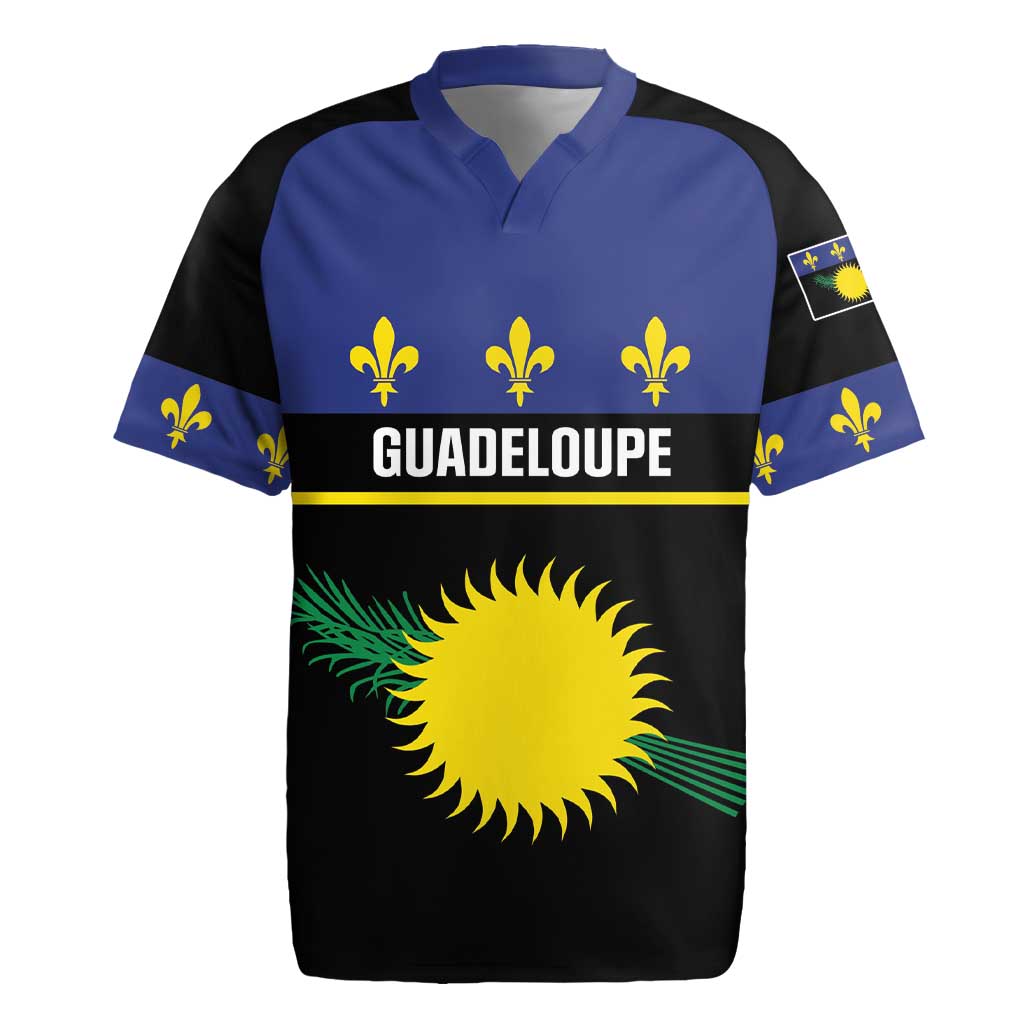 Guadeloupe Rugby Jersey Rejyon Gwadloup Black Version