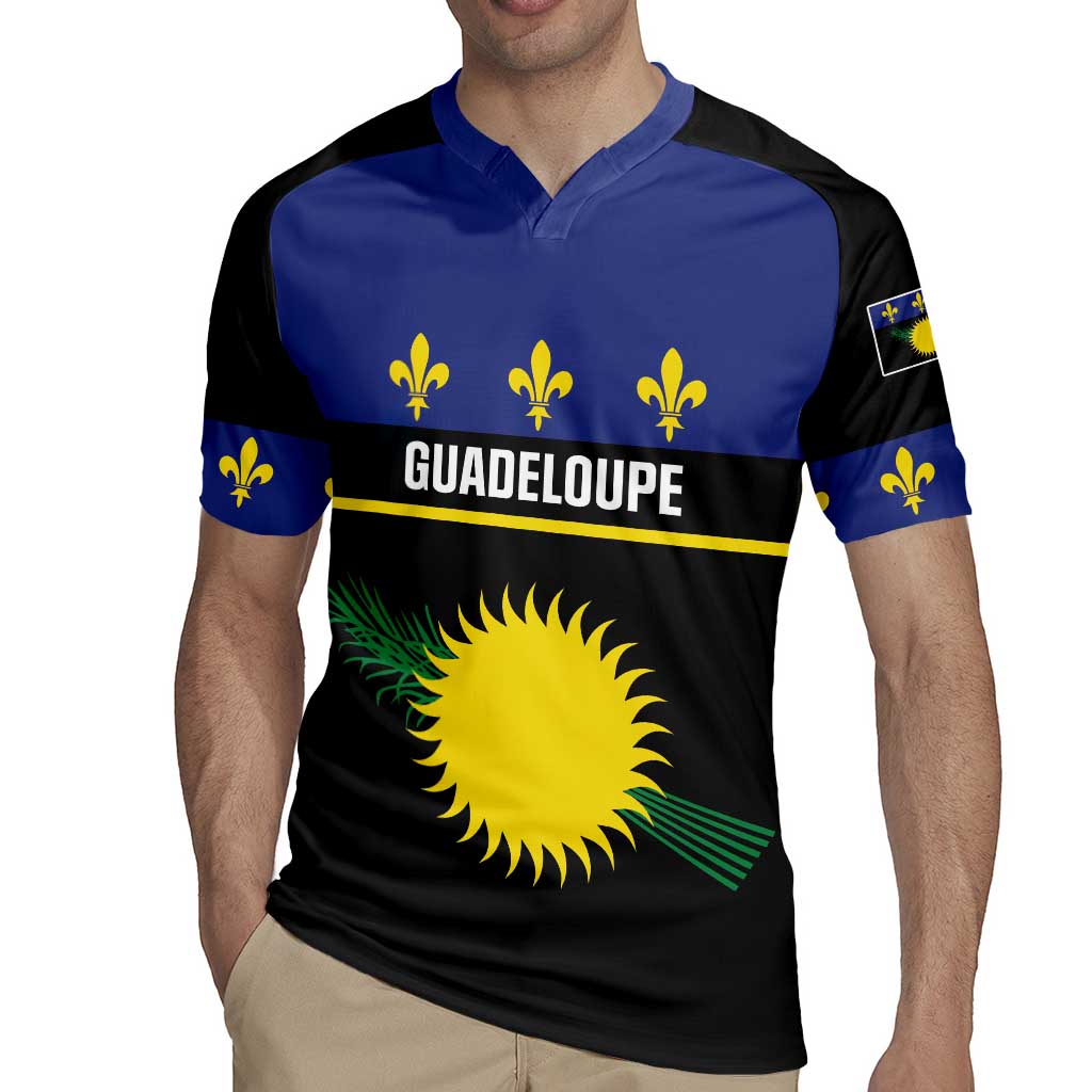 Guadeloupe Rugby Jersey Rejyon Gwadloup Black Version