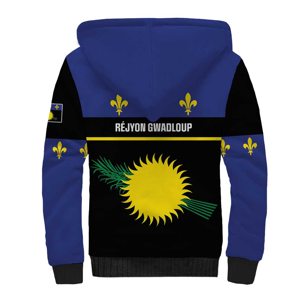 Guadeloupe Sherpa Hoodie Rejyon Gwadloup Black Version