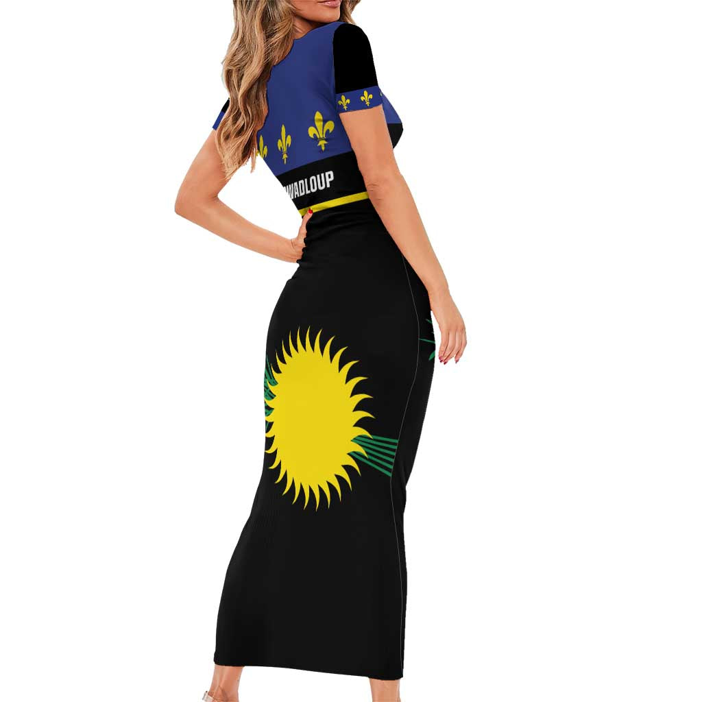 Guadeloupe Short Sleeve Bodycon Dress Rejyon Gwadloup Black Version