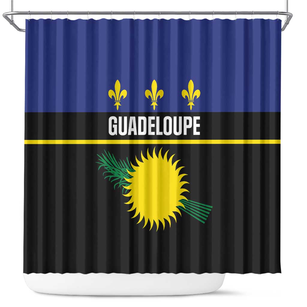 Guadeloupe Shower Curtain Rejyon Gwadloup Black Version